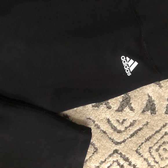 adidas black three stripe pants large - Picture 5 of 6